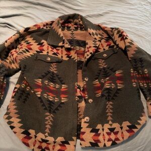 Patterned Women's shacket